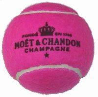 tennisball pink Moet&amp;Chandon